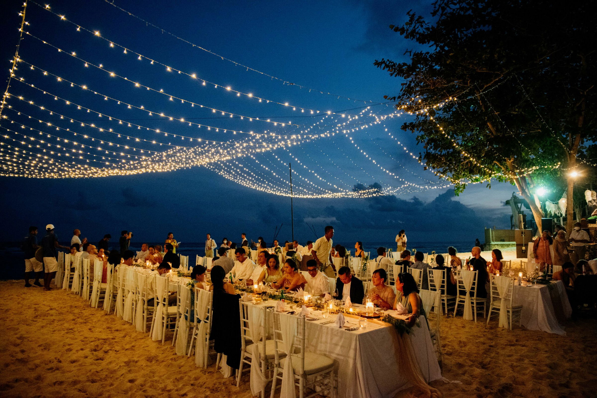 Karma Beach - Wedding Dinner Long Table Set Up (11)