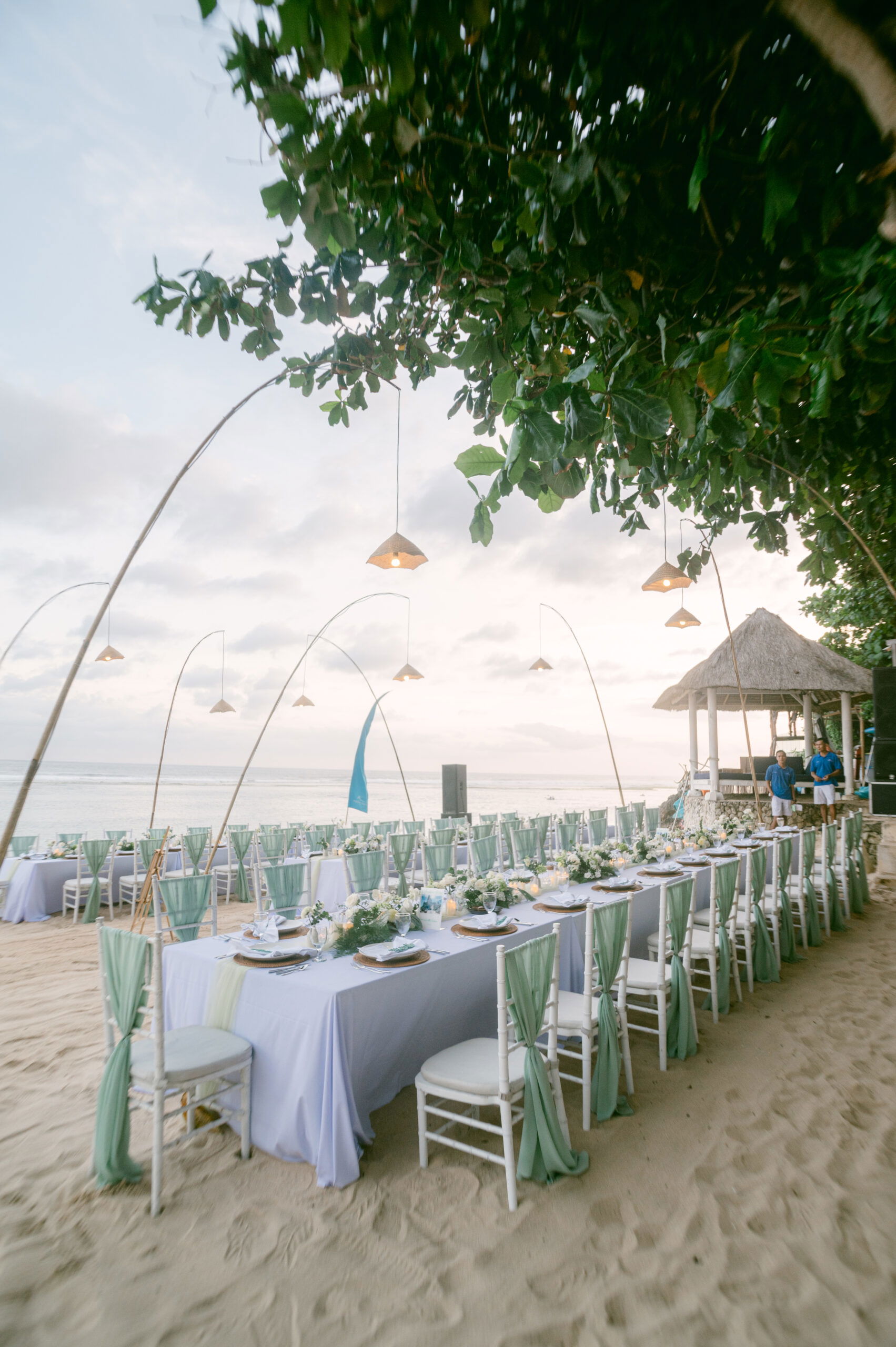 Karma Beach - Wedding Dinner Long Table Set Up (2)